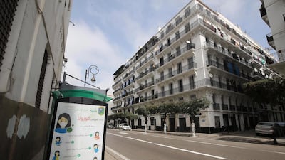 An empty street in Algiers, Algeria. EPA