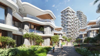 Takaya by Union Properties will have apartments and townhouses. Courtesy Union Properties