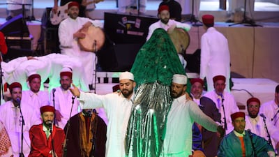 Members of the group El Hadhra Chants Sufis perform in the City of Culture centre in Tunisia's capital Tunis. EPA