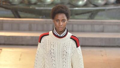 A model walks the runway at the Isabel Marant Autumn Winter 2016 fashion show during Paris Fashion Week. Photo by Catwalking / Getty Images