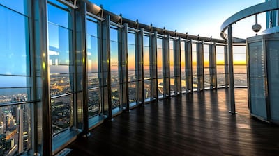 Sunrise sessions at Burj Khalifa’s At the Top observatory are available during the winter months from 5.30am and include breakfast at The Cafe. Courtesy Emaar Properties