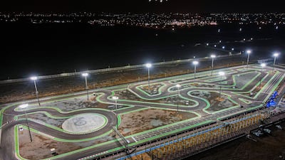 The track at Karachi's Omni Karting Circuit is 1.6km long, has 25 corners, and can accommodate drifting and drag racing. Photo: Shahzad Sheikh