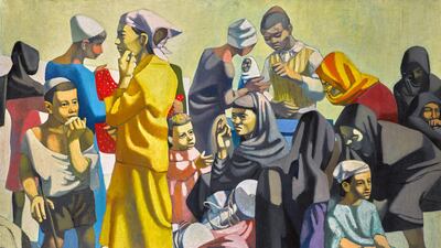 Antoine Malliarakis Mayo's Ismailia sold for a record price for the artist of $100,000 (est. $30,000-40,000). Courtesy Sotherby's