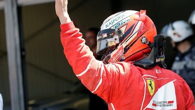 Kimi Raikkonen waves to the crowd after setting pole position for the Monaco Grand Prix. Max Rossi / Reuters