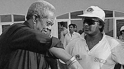 Our columnist wonders how much IPL teams would pay for the services of legendary all-rounders such as former West Indies captain Sir Garfield Sobers (above, left) during his pomp, when considering modern day players such as Ravindra Jadeja fetched a reported US$4 million at auction. Sebastian D'Souza / AFP