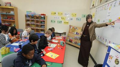Readers say we should do more to encourage expatriate pupils to learn Arabic. Jaime Puebla / The National
