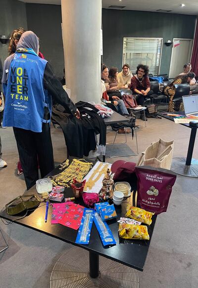 Volunteers take part in a Years of Culture workshop in Buenos Aires, Argentina. Aveen Karim / The National