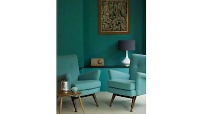 Monochromatic schemes help to iron out any visual faults of irregularly shaped rooms. Courtesy of Fired Earth