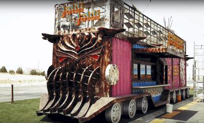 A food truck at Last Exit MadX. Courtesy Meraas