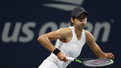 Astra Sharma of Australia returns a volley during her Women's Singles first round match against Dayana Yastremska of Ukraine. AFP