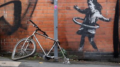 The new Banksy artwork in Nottingham. Reuters