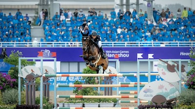 Omar Al Marzooqi in action during the Asian Games in Hangzhou. Credit: Helen Cruden