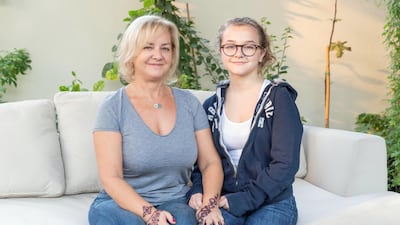 Marisa Kruppa, 14, who struggled to deal with her parents splitting up and her mother, Susanne, said social media adds to the pressure young people face today. Antonie Robertson / The National