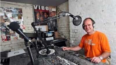 Oz Bayldon, pictured in his London studio, has devoted himself to music and charity. Stephen Lock for The National