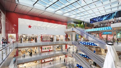 The interior of Macy's when Al Maryah Central mall opens by August 2018. Courtesy Gulf Related