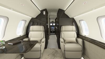 Passengers on the Global 8000 will travel in style.