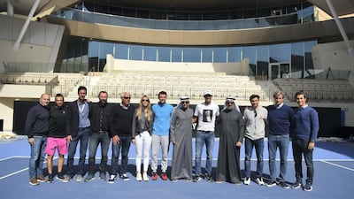 Rafa Nadal at the opening of his new academy in Kuwait City. Rafa Nadal Academy/Coco Dubreuil