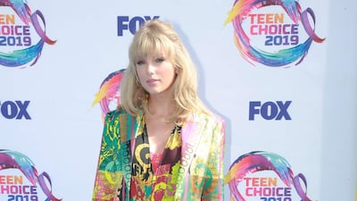 Taylor Swift attends the 2019 Teen Choice Awards in California on August 11, 2019. AFP