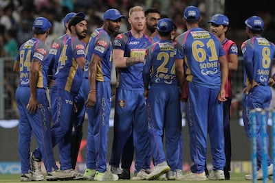 Rajasthan Royals all-rounder Ben Stokes, centre, will likely be one of the biggest stars in IPL 2019. Bikas Das / AP Photo