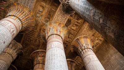 Freshly restored columns at the Temple of Khnum in Esna on day one of the journey.