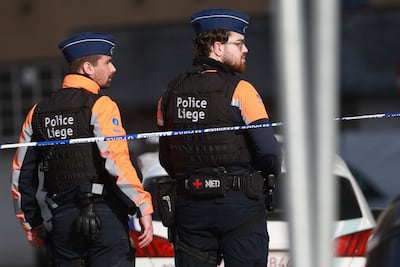 Police officers outside a synagogue after an explosion in Liege, Belgium, 09 March 2026. EPA