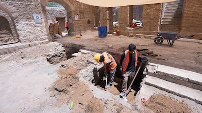 The team has imported new timber, known locally as jandal, for the roof, while retaining the traditional mud bricks and flooring, known as farshi