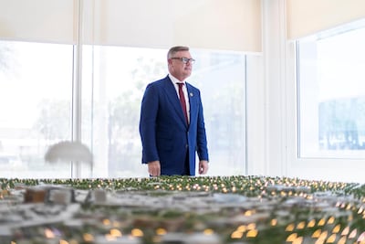 Clayton Kimpton, New Zealand Commissioner-General to Expo 2020, says he wants to change people's "perceptions of New Zealand". Reem Mohammed / The National.