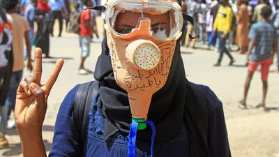 Sudanese anti-military protesters in the capital Khartoum. AFP