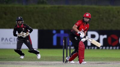 Kary Chan of Hong Kong in action.