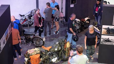 The show is a unique celebration of art, photography and custom or vintage motorcycles. Antonie Robertson/The National