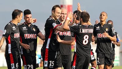 Dimitar Berbatov was a hero for Monaco as the French Ligue 1 side beat . Pascal Pochard-Casabianca / AFP