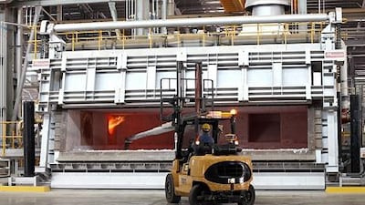 Emal’s annual production stands at about 800,000 tonnes. Rich-Joseph Facun / The National