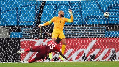 Silvestre Varela of Portugal scores a last minute equaliser to keep Portugal in the World Cup. Christopher Lee / Getty Images