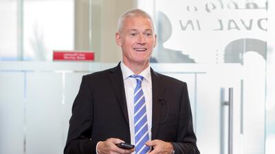 Rakbank CEO Peter England: 'First quarter net income rise a result of the bank's diversification strategy.' Jaime Puebla / The National