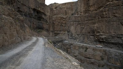 A car drives along a mountain road that leads to Spiti Valley, the remote Himalayan valley situated at 4000 metres above sea level. Thomas Cytrynowicz / AP Photo