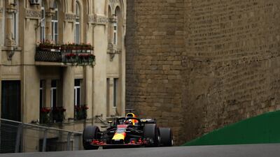 Daniel Ricciardo was fastest in practice in Azerbaijan. Dan Istitene / Getty Images