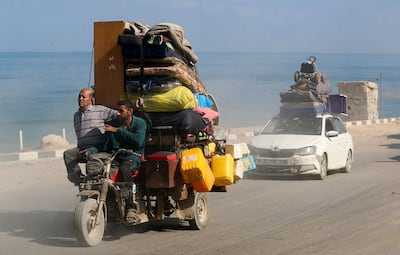 Displaced Palestinians flee northern Gaza to escape Israel's military offensive. Reuters