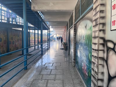 An UNRWA school in the Qalandia refugee camp. Thomas Helm / The National