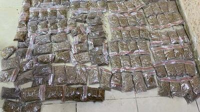 Captagon pills seized at Jordan's northern border with Syria. Credit: Jordan Television