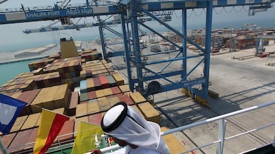 The UAE has in recent years strengthened its export controls at ports, such as the Khalifa Port in Abu Dhabi, border security and legal infrastructure needed to clamp down on illicit trafficking. Karim Sahib / AFP