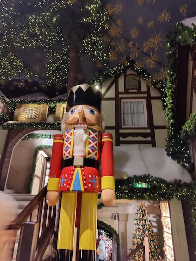 The Kathe Wohlfahrt store in Rothenburg breaks out its larger-than-life Christmas decor. Photo: Kalpana Sunder