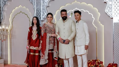 Actor Sanjay Dutt and his family. Reuters