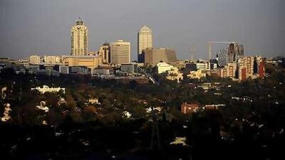 The Sandton Towers in Johannesburg.