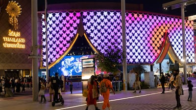 The popular Thailand pavilion is located in the Mobility District. Photo: Joe Sassine / Expo 2020 Dubai