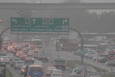 The UAE has the second highest rate in the Middle East - after Kuwait - of childhood asthma linked to traffic pollution with 460 cases per year per 100,000 children. Pawan Singh / The National