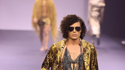 Lashings of leopard print, crafted into luxury leisure pieces, offered up Arabian Nights-meets-Midsummer Night's Dream vibes.