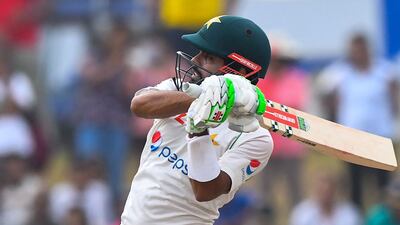 Pakistan captain Babar Azam finished the day unbeaten on 26. AFP
