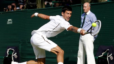 Djokovic, a winner here in 2011, was drained after a five-set semi-final against Juan Martin del Potro. The Serb, nevertheless, was on the ball throughout the match. Anja Niedringhaus / AP Photo