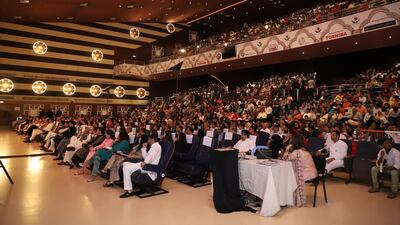 Urdu-speaking families were part of the crowd in Sheikh Rashid Auditorium, Dubai