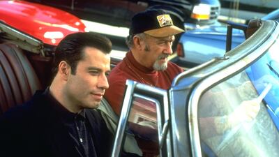 With John Travolta in Get Shorty. Getty Images